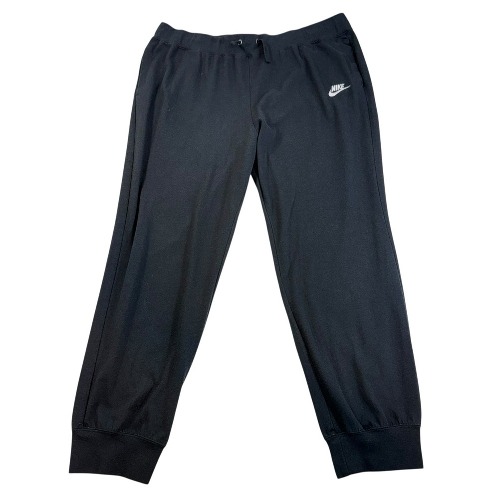 Nike Sportswear Essential Jogger Pant CV8642 Woman's Sz XL Pull On Black Pockets